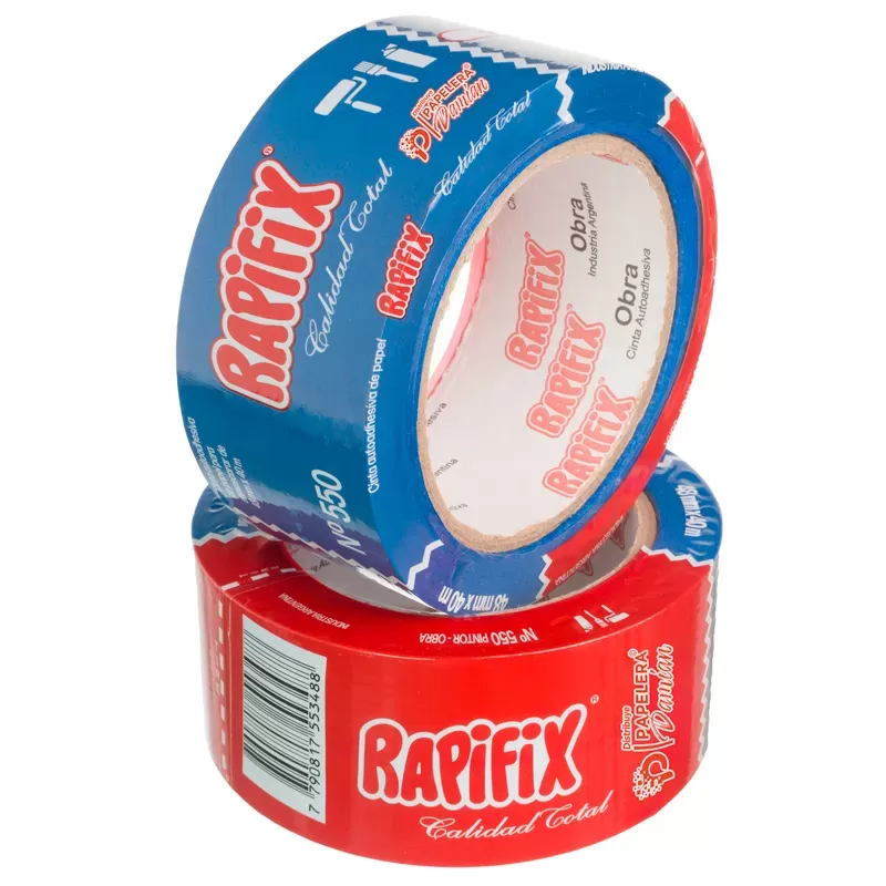 Cinta Papel Enmascarar Obra Rapifix Azul Uv 48mm X 40mt Caja X18 Rollo