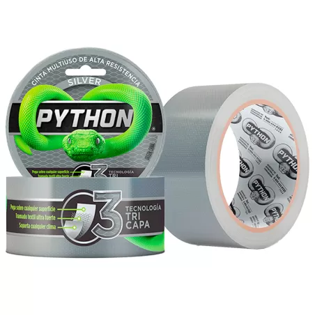 Cinta Pynthon multiuso 48 mm x 9 metros adhesiva fibrada alta resistencia