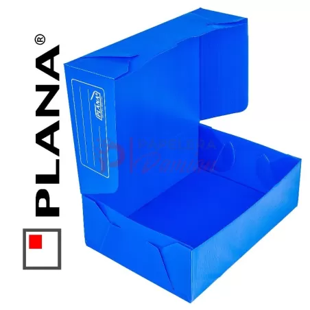 Cajas archivo Legajo plasticas PLANA tapa volcada 12cm 703