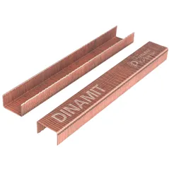 Broches Dinamit 24/8 Extra chatos de cobre caja x1000u