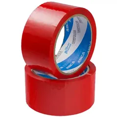 Cinta multipropósito Duct tape Silver tape AUCA 48 mm x 9 metros adhesiva fibrada alta resistencia rojo