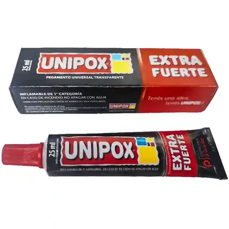 Unipox Extra Fuerte Pegamento universal pomo 25 ml Pack 6 unidades Adhesivo 