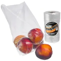 Bolsas de arranque Baja densidad 25x35 Super Transparente cristal Rinde Igual en rollo oara frutas