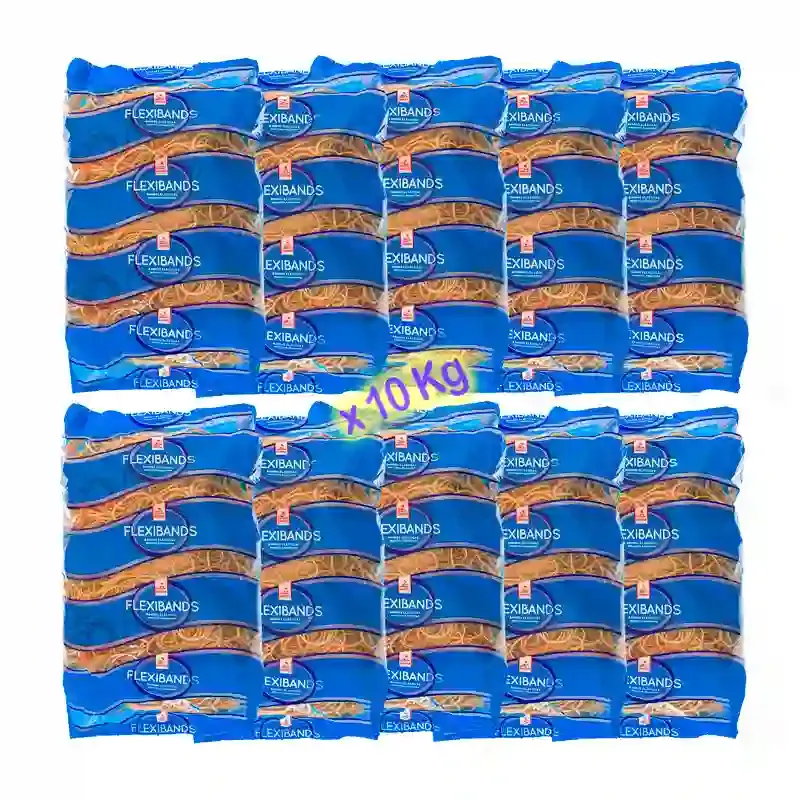 Banditas elasticas Flexibands bolsa Nº40 Pack ahorro 10 Kg.