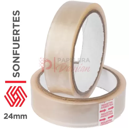 Cinta scotch ancha transparente 24mm adhesiva 50 metros