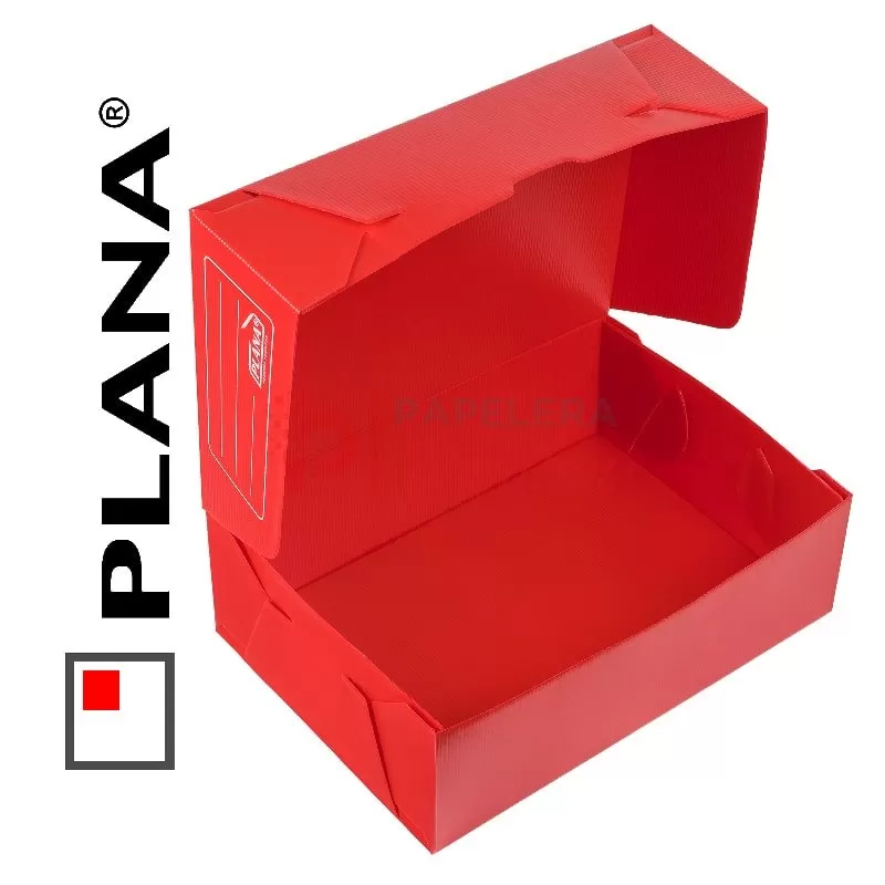 Cajas archivo oficio plasticas PLANA 701 12cm Pack 25u