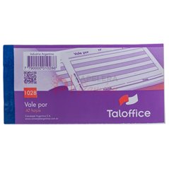 Talonario Vale por Vale de caja con talon TalOffice 40 juegos