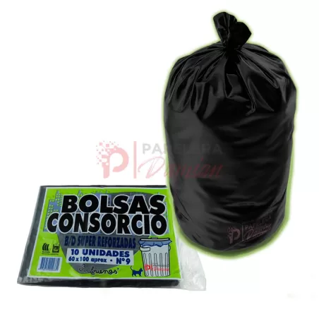 Bolsa de Consorcio 60x100 Residuo reforzada pack 10u