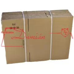 Caja cartón corrugado 50x30x30 pack de 20 unidades